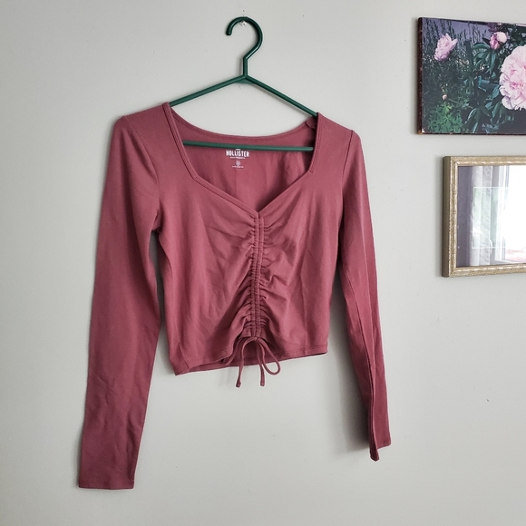 Ruched Crop Top - Picture 1 of 3